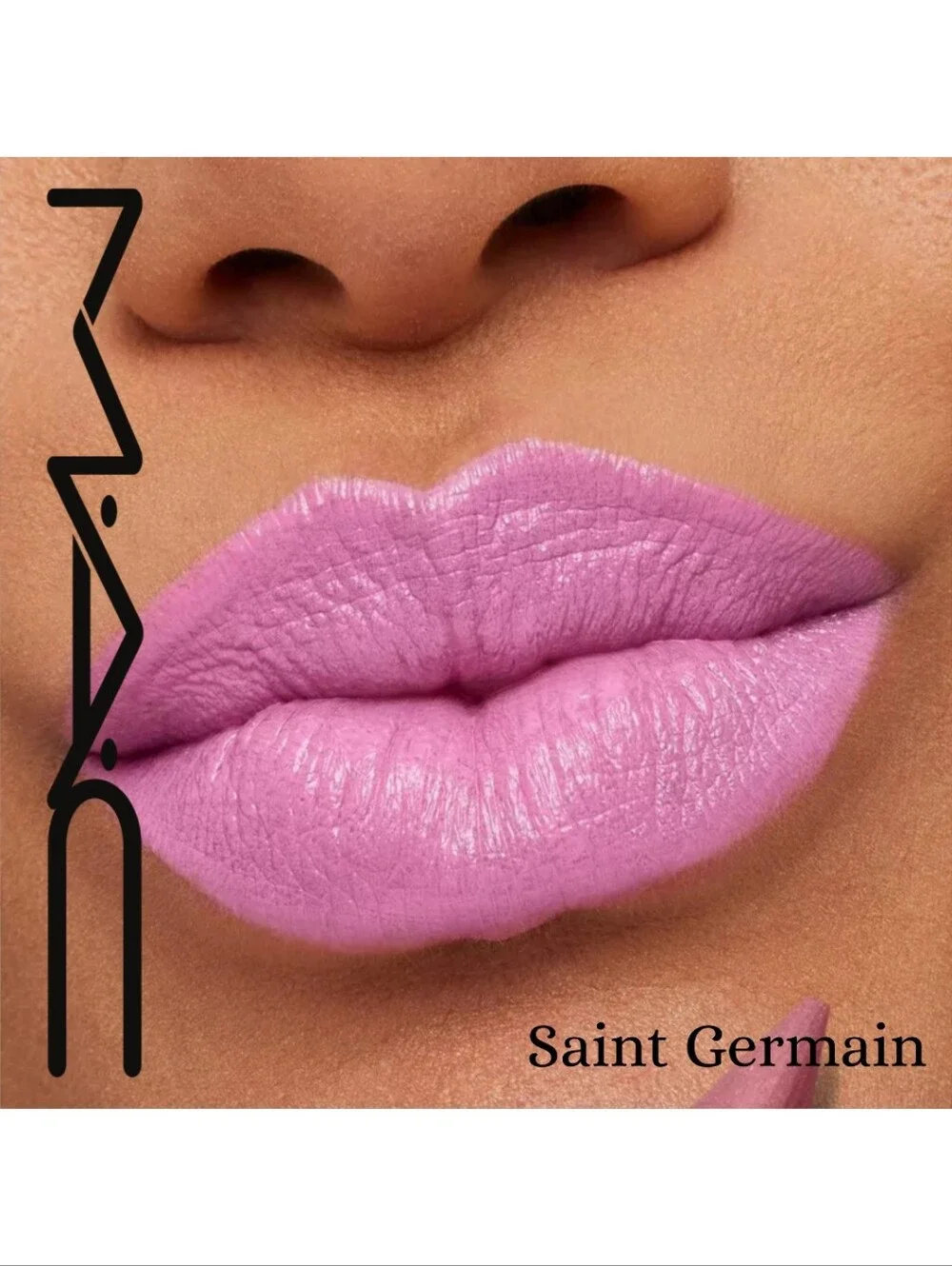 MAC M·A·Cximal Sleek Satin Lipstick - Saint Germain - Clean Pastel Pin